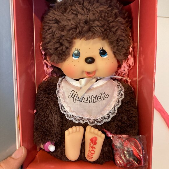 Monchhichi 40th Anniversary Collection Doll Girl Plush Toy Sekiguchi Japan New - Picture 5 of 13